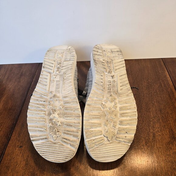 Hey Dude Wally Stretch Mix Gray/Black Men’s Size 8 Gray Slip On Comfort Shoes - Picture 10 of 12